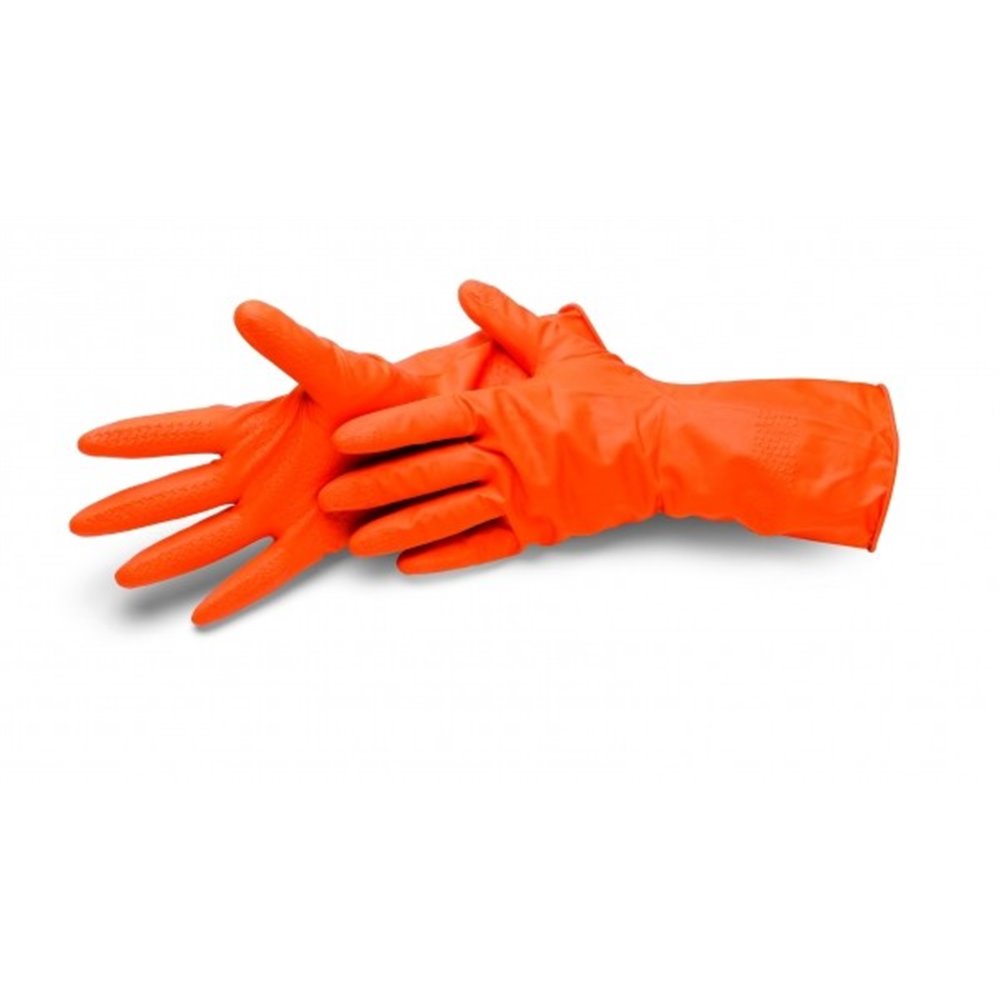 Rękawice lateksowe, pomarańczowe 10 / XL