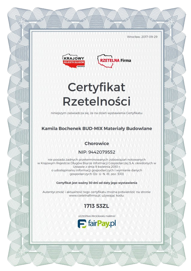 Certyfikat polski